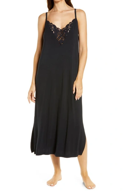 Shop Eberjey Naya Nightgown In Black