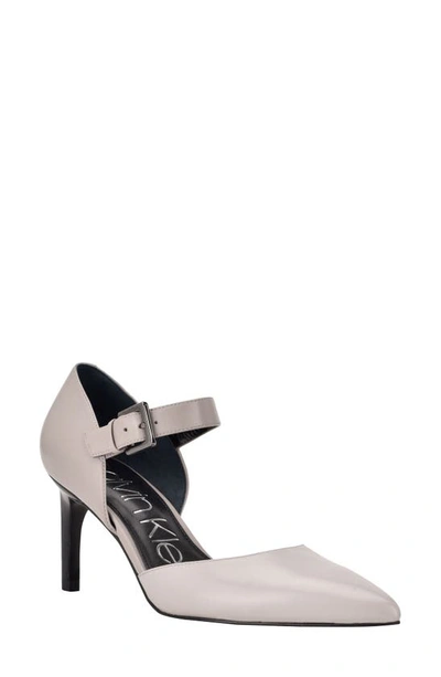 Calvin Klein Women's Sekin Ankle Strap D'orsay Pumps Women's Shoes In  Medium Gray | ModeSens