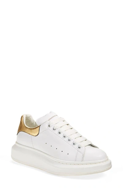 Shop Alexander Mcqueen Sneaker In White Gold