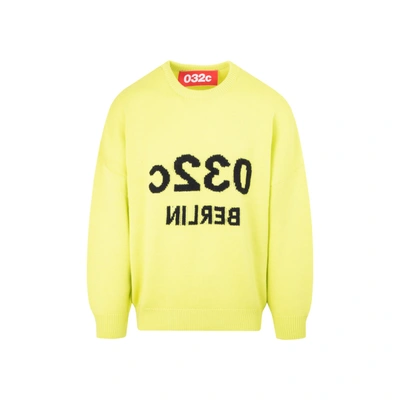 Shop 032c Selfie Pullover Sweater In Green