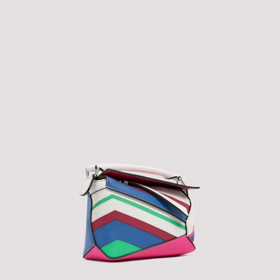 Shop Loewe Mini Puzzle Edge In Classic Calfskin Bag In Multicolour