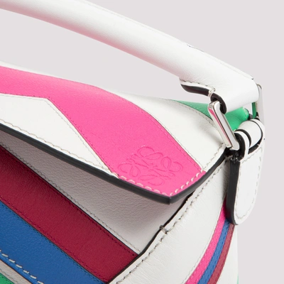 Shop Loewe Mini Puzzle Edge In Classic Calfskin Bag In Multicolour