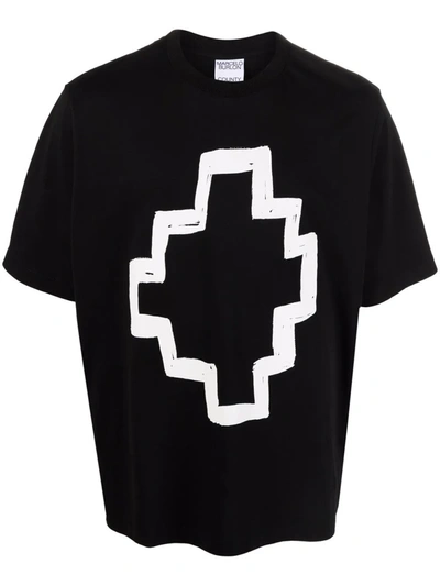 Shop Marcelo Burlon County Of Milan Marcelo Burlon Cross Logo Cotton T-shirt In Mixed Colours