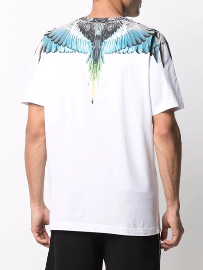 Shop Marcelo Burlon County Of Milan Marcelo Burlon Wings Print T-shirt In Mixed Colours