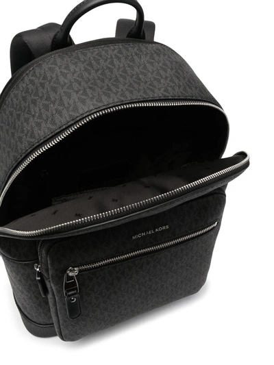 Michael Kors Solid Mk Sig Sm Commuter Backpack In Black