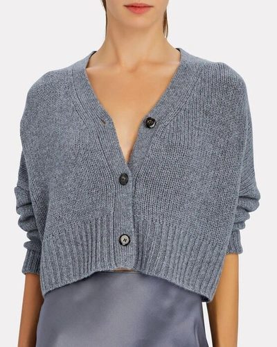 Shop Sablyn Elliot Cropped Cashmere Cardigan In Tornado