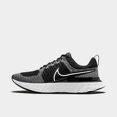 Shop Nike Women's React Infinity Run Flyknit 2 Running Shoes In White/black