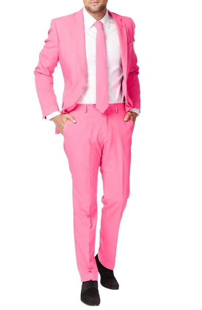 Shop Opposuits 'mr. Pink' Trim Fit Two-piece Suit With Tie