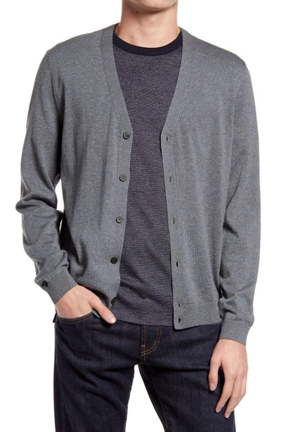 Hugo Boss Boss Cardigan With Buttons Medium Grey Wool Man | ModeSens