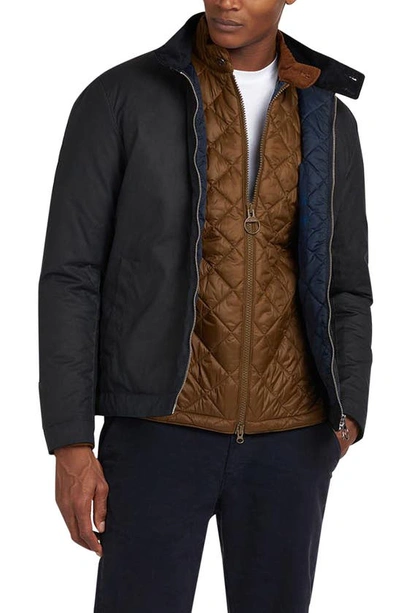 Barbour Men's Harrington Quilt Jacket In Navy | ModeSens