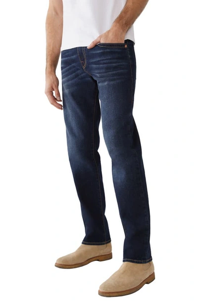 Shop True Religion Brand Jeans Geno Relaxed Slim Fit Jeans In Dark Wash