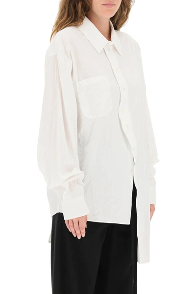 Shop Ann Demeulemeester Nelly Asymmetric Shirt In White