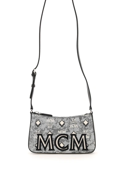 Shop Mcm Vintage Jacquard Monogram Mini Bag In Mixed Colours