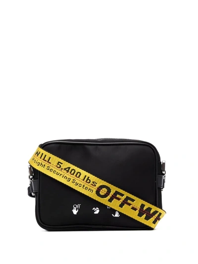 Shop Off-white Logo-print Crossbody Bag In Black