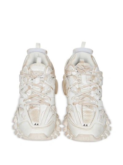 Shop Balenciaga Faded Track Sneaker White