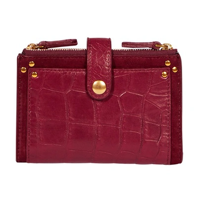 Shop Jérôme Dreyfuss Carlo Wallet In Croco Bdx