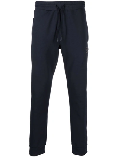 Shop Paul & Shark Drawstring-waist Trousers In Blue
