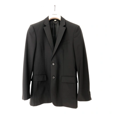 Pre-owned Burberry Wool Suit In Black