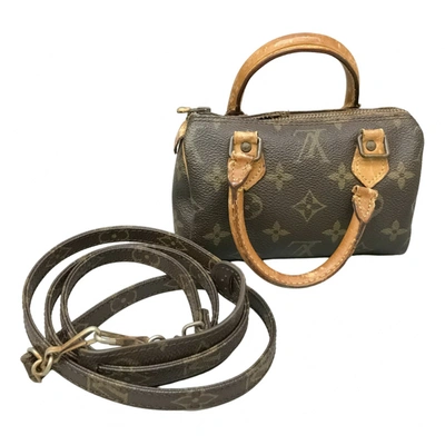 Pre-owned Louis Vuitton Nano Speedy / Mini Hl Cloth Crossbody Bag In Brown