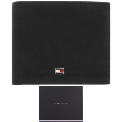 Tommy Hilfiger Johnson Suede Mini Wallet Black In Black