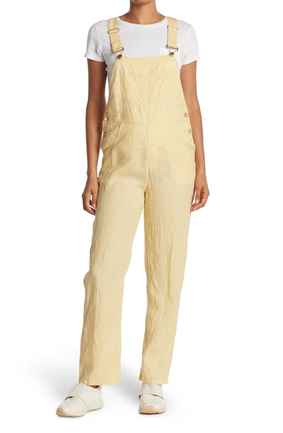 Shop Weworewhat Basic Linen Overalls In Sand