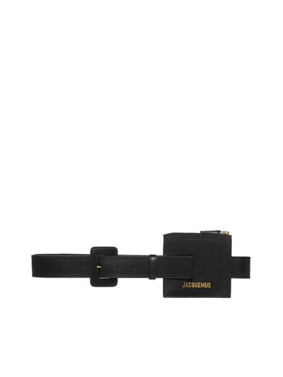 Shop Jacquemus Belt In Black