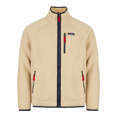 Shop Patagonia Jacket Retro Pile Zipped In Beige