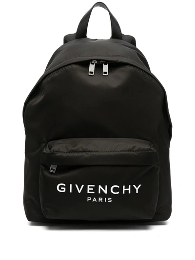 Shop Givenchy Logo-print Backpack In Black