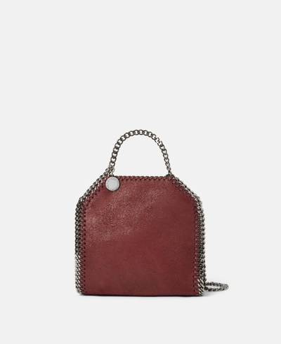 Shop Stella Mccartney - Falabella Tiny Tote In Ruby