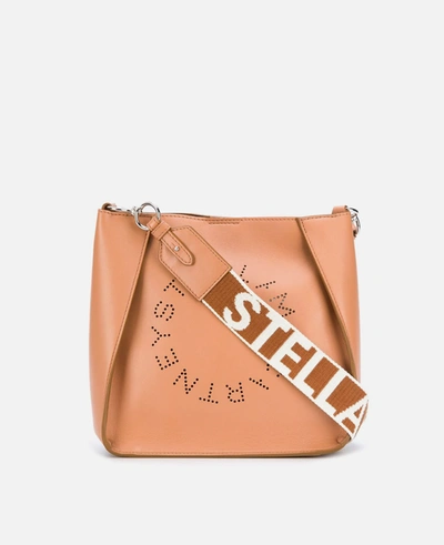 Shop Stella Mccartney - Stella Logo Shoulder Bag In Camel