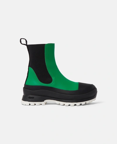 Shop Stella Mccartney - Trace Chelsea Boots In Bright Green