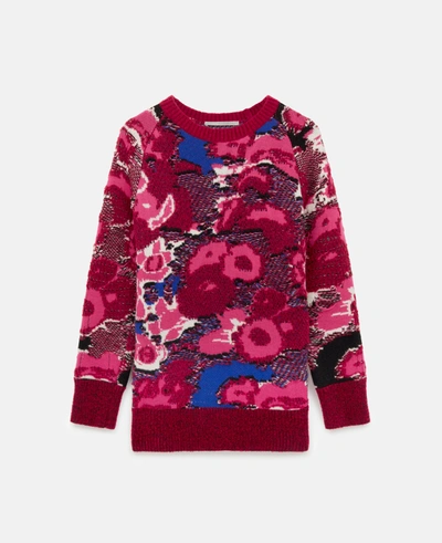 Shop Stella Mccartney - Floral Jacquard Jumper In Multicolor