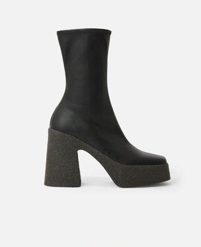 Shop Stella Mccartney Skyla Chunky Platform Ankle Boots In Black