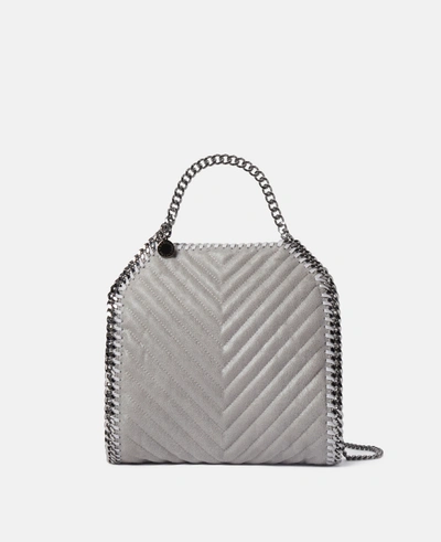 Shop Stella Mccartney Falabella Mini Tote In Light Grey