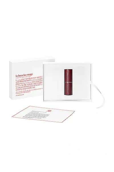 La Bouche Rouge Refillable Leather Case In Chocolate