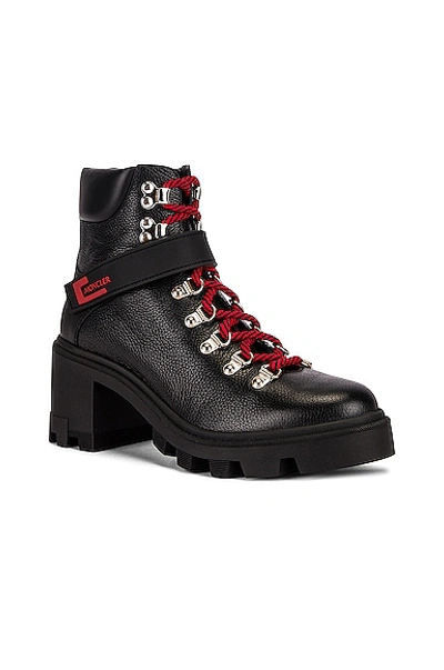 Shop Moncler Carol Ankle Boot In Black