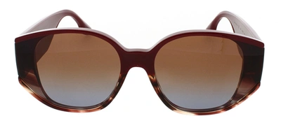 Shop Victoria Beckham Vb605s 605 Oval Sunglasses In Grey