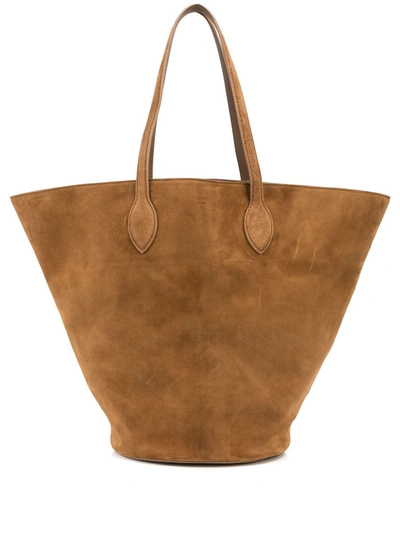 Shop Khaite Medium Osa Tote Bag In 褐色