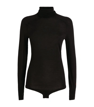 Shop Victoria Beckham Rollneck Bodysuit In Black