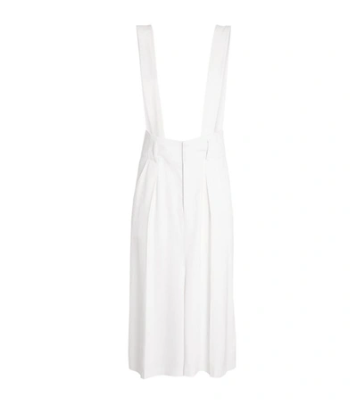 Shop Isabel Marant Laraya Wide-leg Dungaree Dress In White