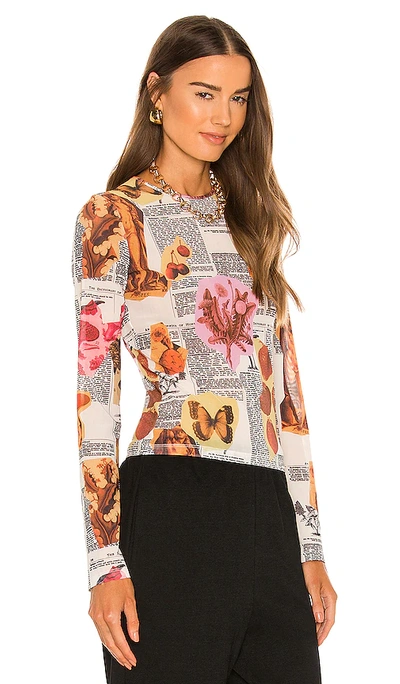 Miaou Long Sleeve Tee In White