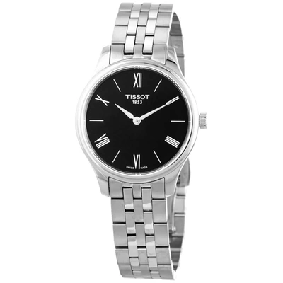 Shop Tissot Tradition 5.5 Quartz Black Dial Ladies Watch T063.209.11.058.00