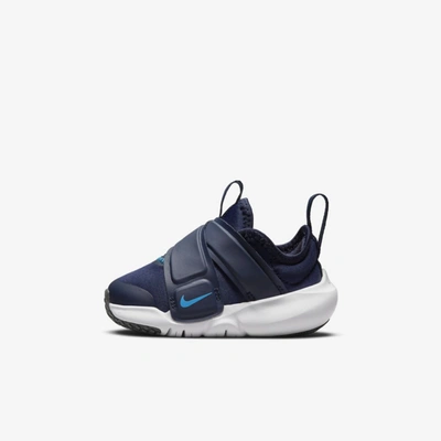 Shop Nike Flex Advance Baby/toddler Shoes In Midnight Navy,orange,imperial Blue