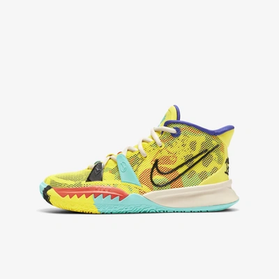 Nike Kyrie 7 Big Kids Basketball Shoes In Yellow Strike green Abyss bright Crimson black ModeSens