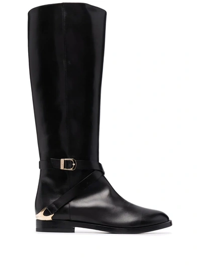 Shop Fratelli Rossetti Knee-high Leather Boots In Black