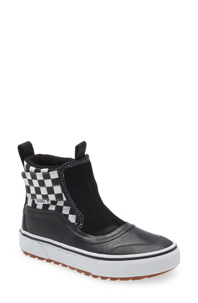 Vans Hi Terrain Slip-on Boot In Check Quarter/ Black/ White