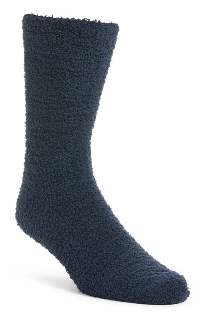 Shop Ugg Fincher Ultra Cozy Fleece Socks In Blue