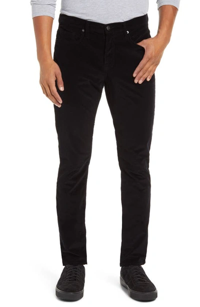 Shop Frame L'homme Corduroy Slim Jeans In Noir