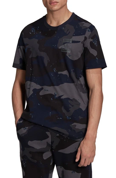 Adidas Originals Adidas Men's Originals Graphics Camo Allover Print T-shirt  In Navy | ModeSens