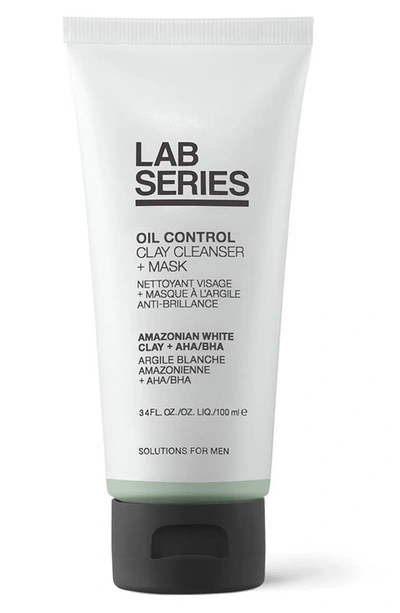 Shop Lab Series Skincare For Men Oil Control Clay Cleanser + Mask, 3.4 oz